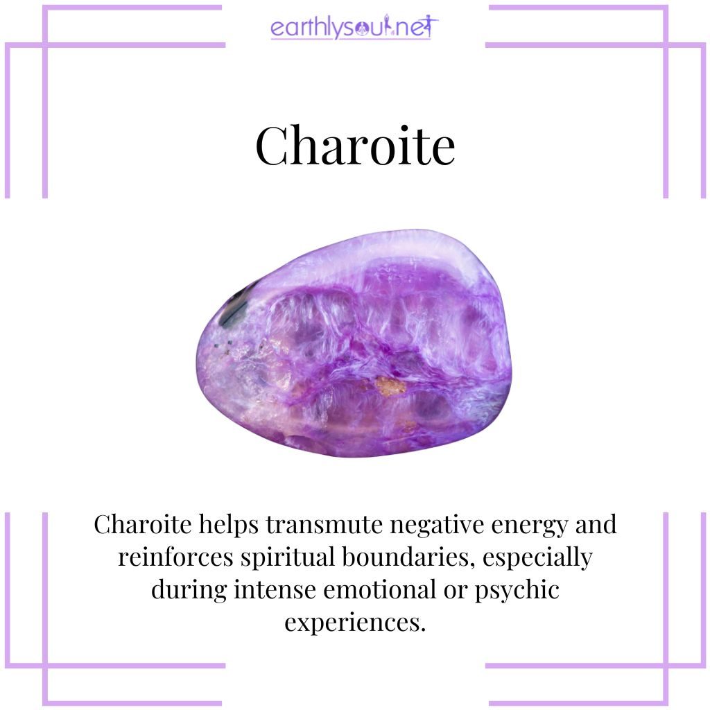 Charoite for spiritual boundaries and transmutation