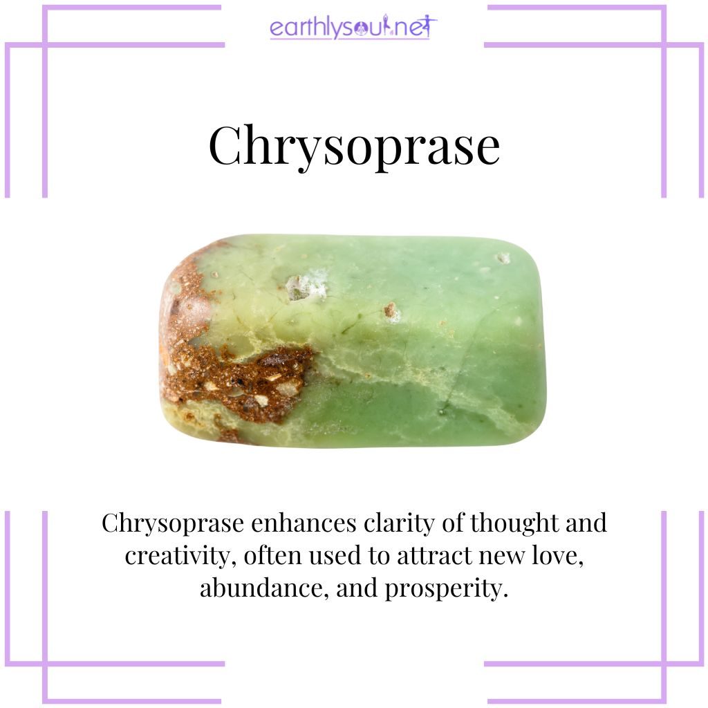 Chrysoprase for creativity and attraction