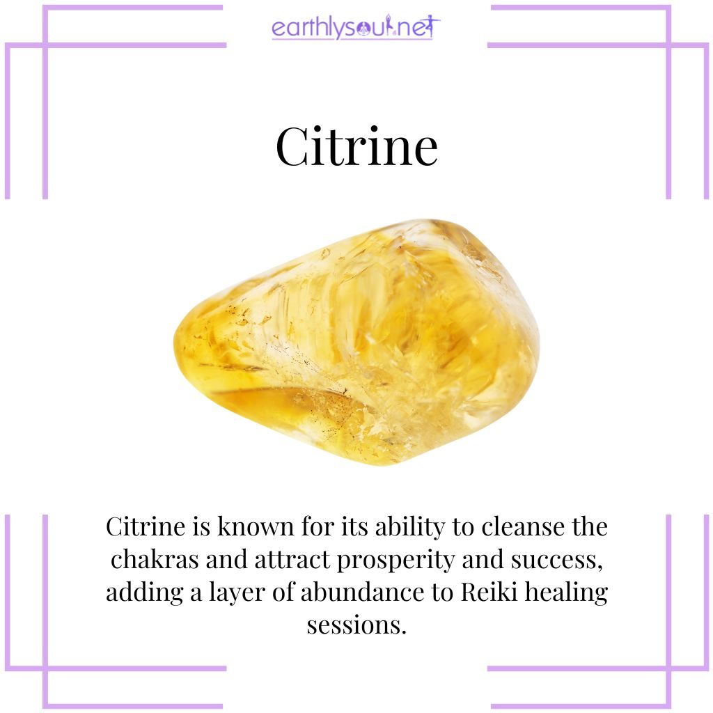 Citrine for prosperous reiki healing