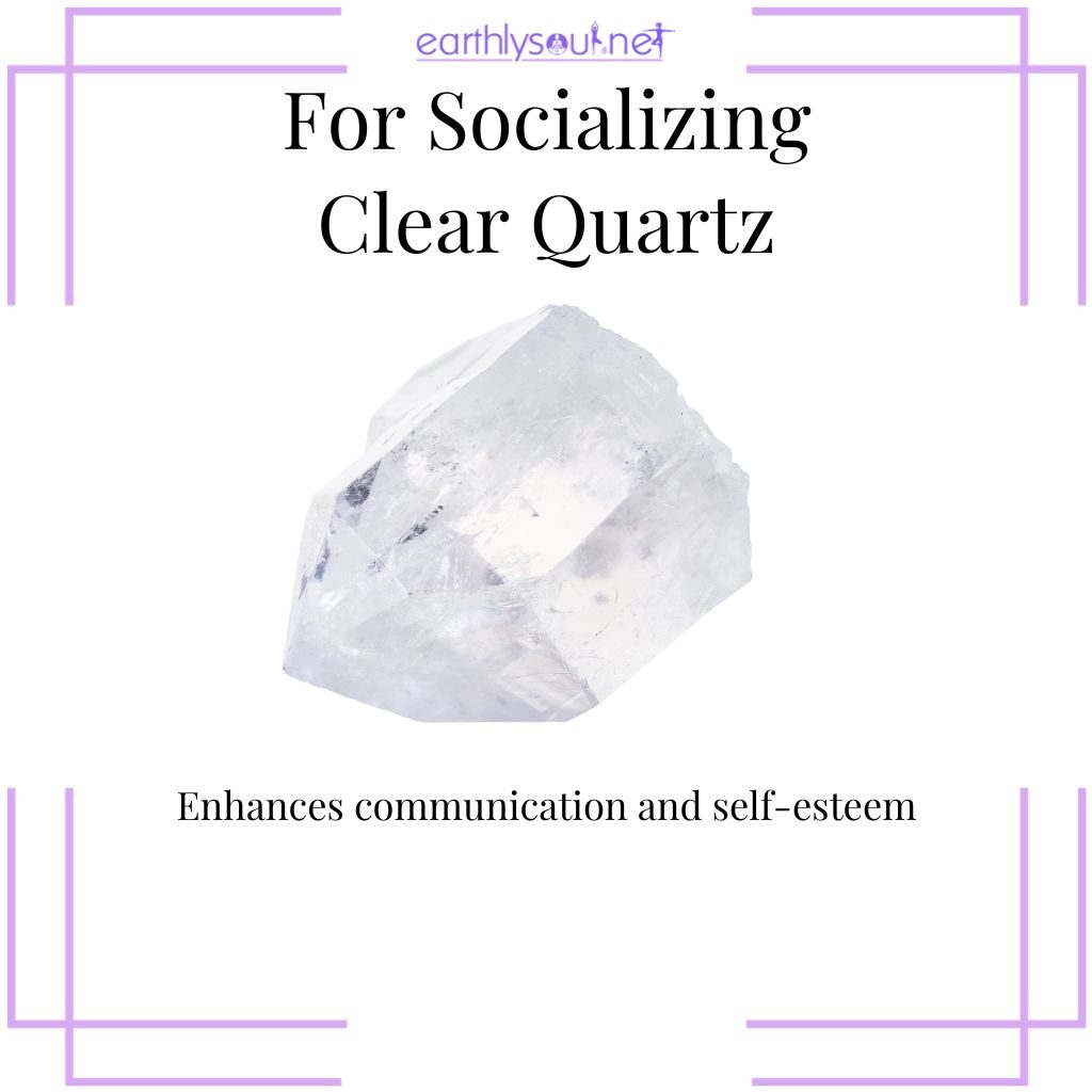 Clear quartz for clear communication and confidence