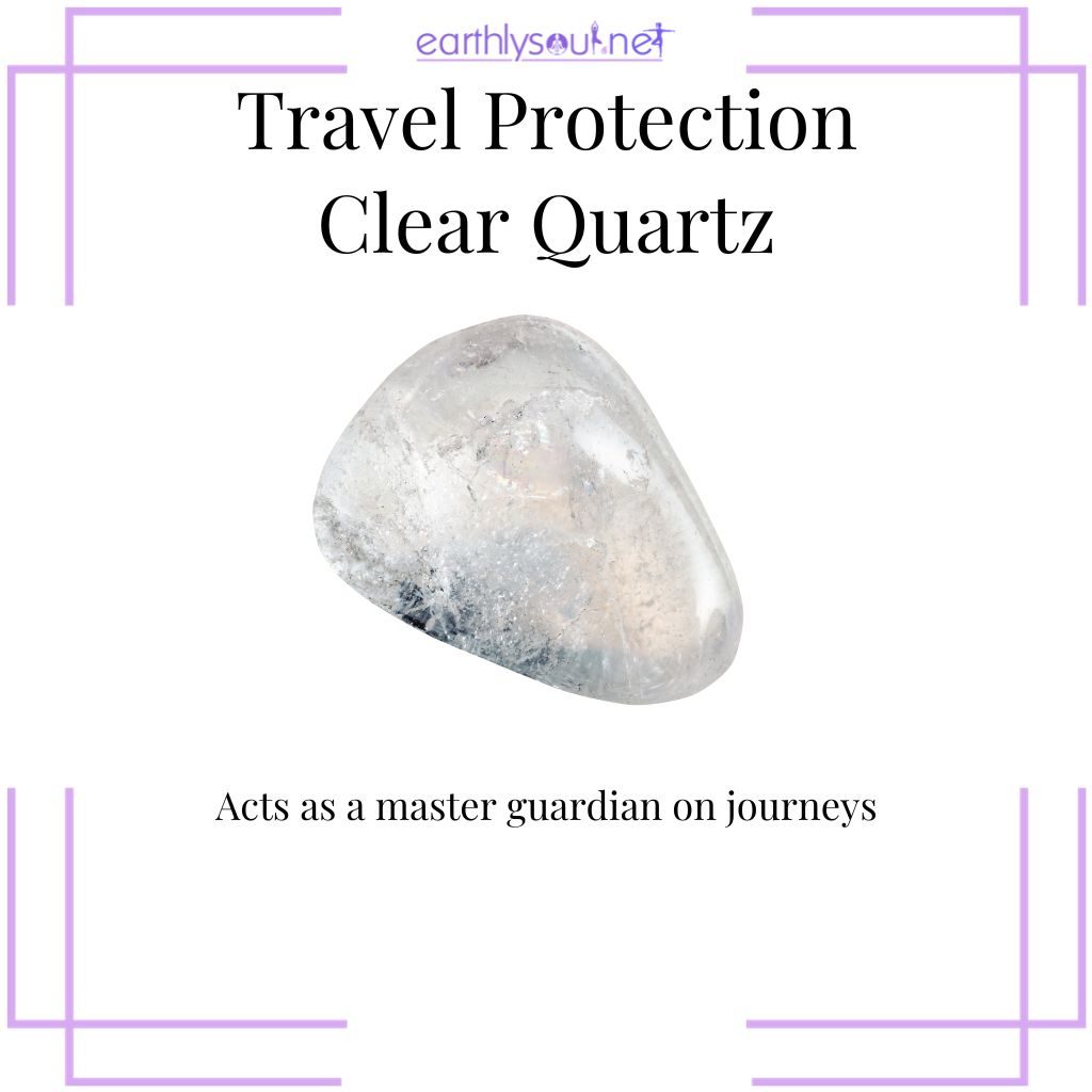 Clear quartz, the master guardian for travelers