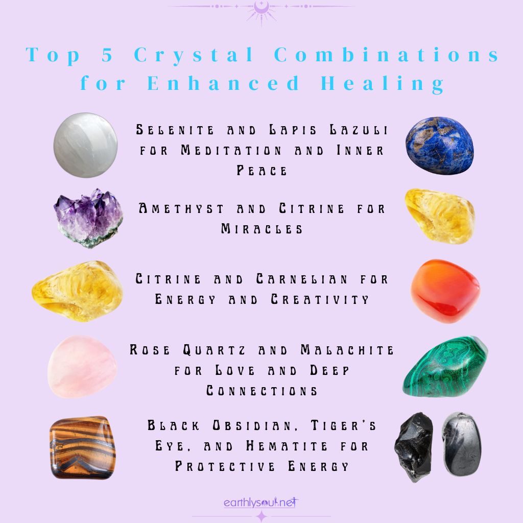 Best crystal combinations for enhanced healing