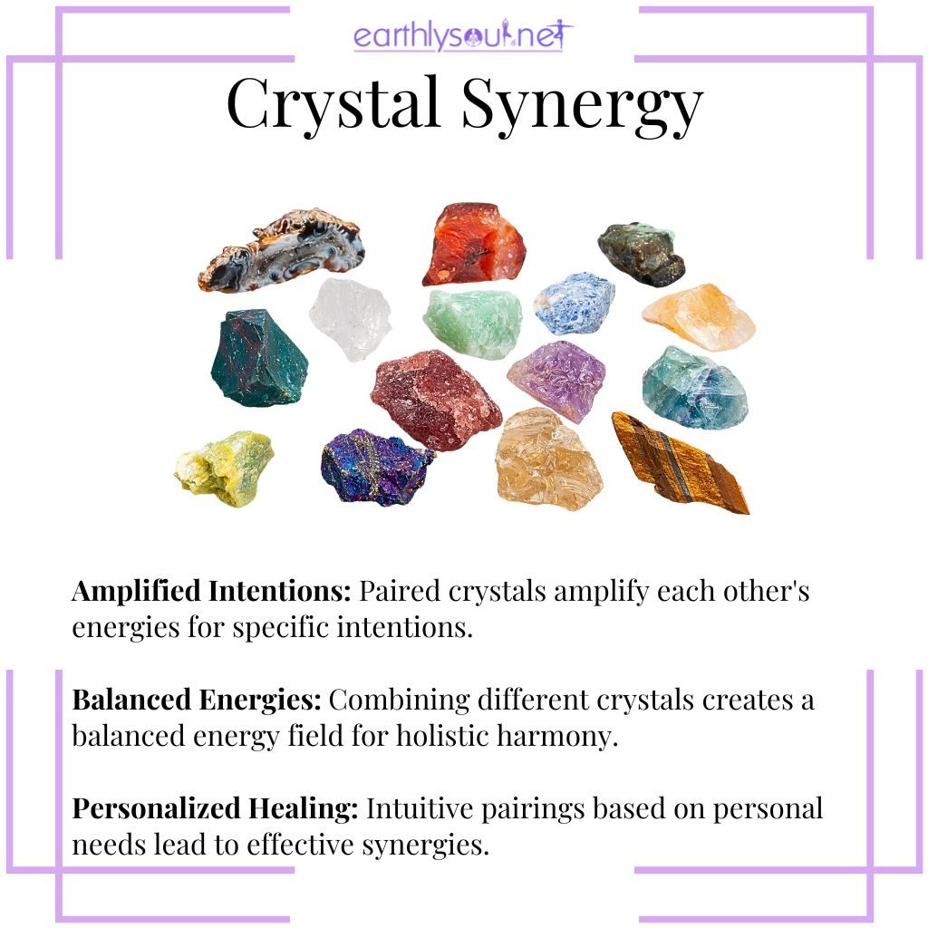 Powerful crystal combinations amplifying intentions, balancing energies, and enabling personalized healing