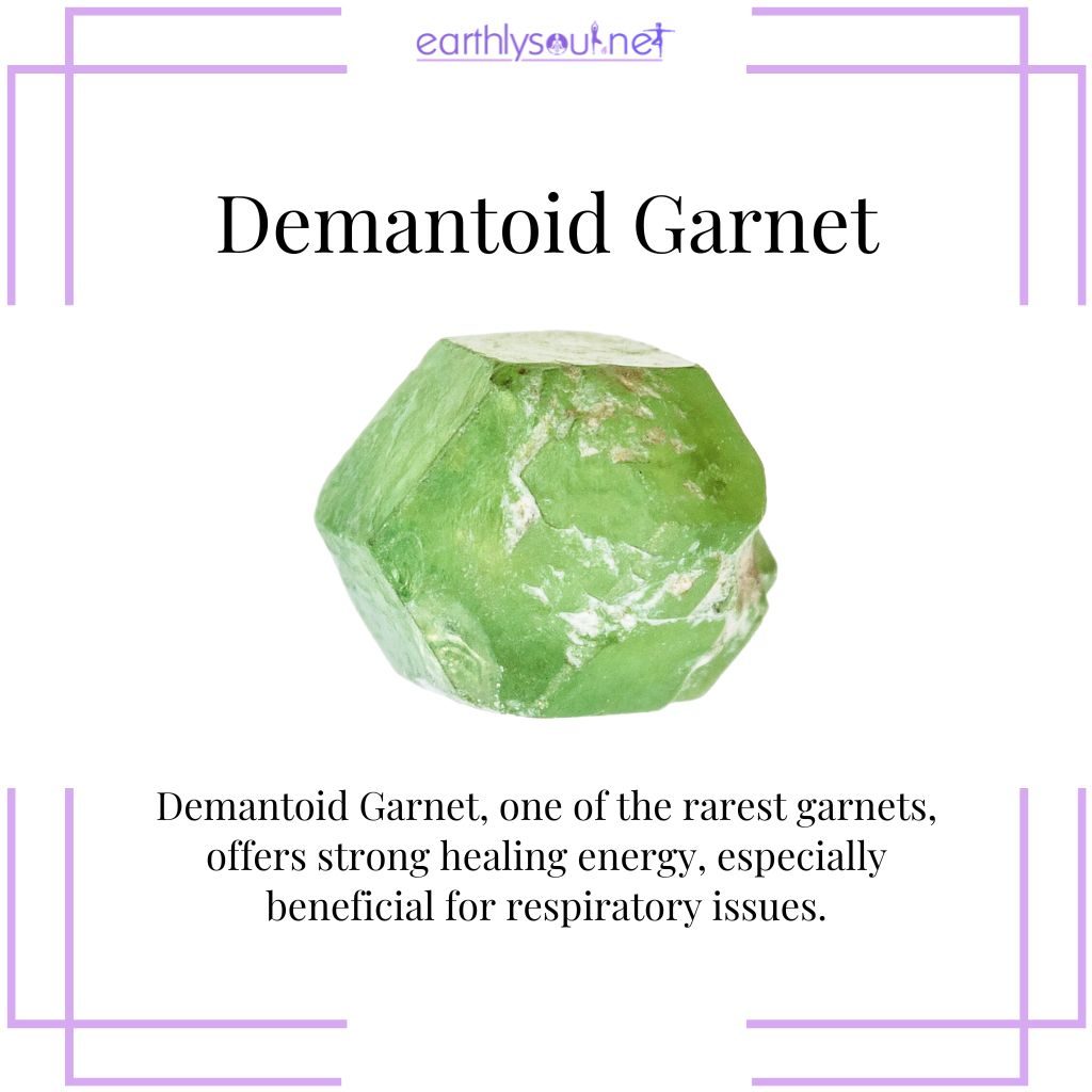 Demantoid garnet for healing