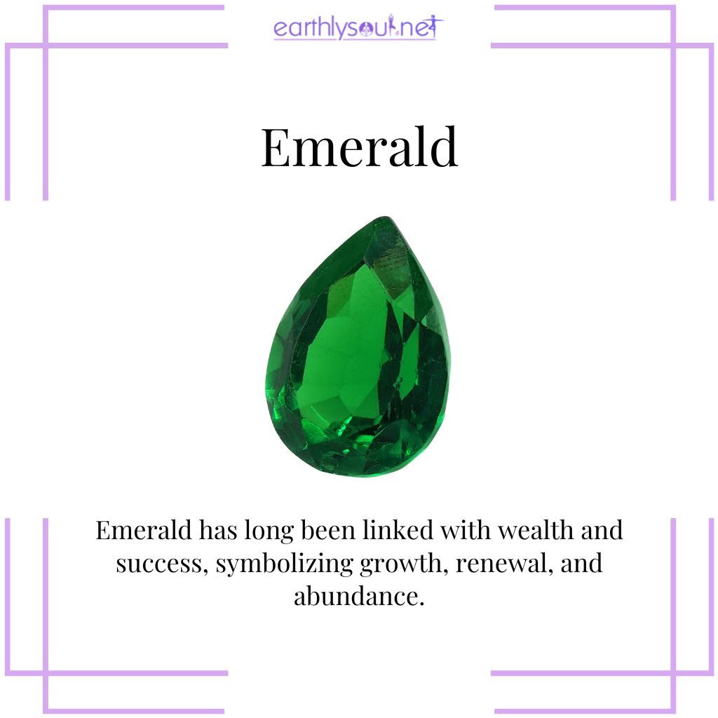 Emerald for growth and prosperity