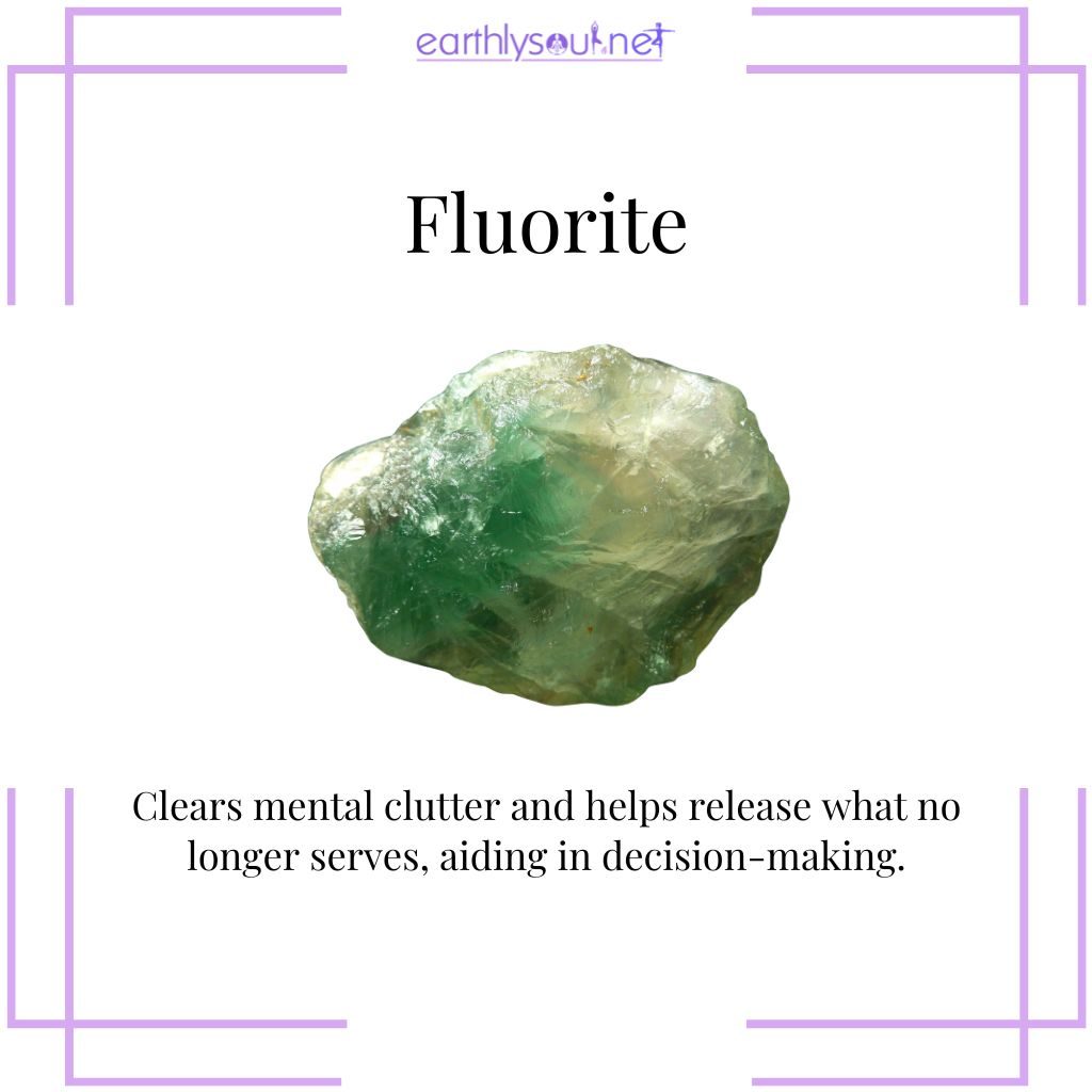 Fluorite for clarity in last quarter moon