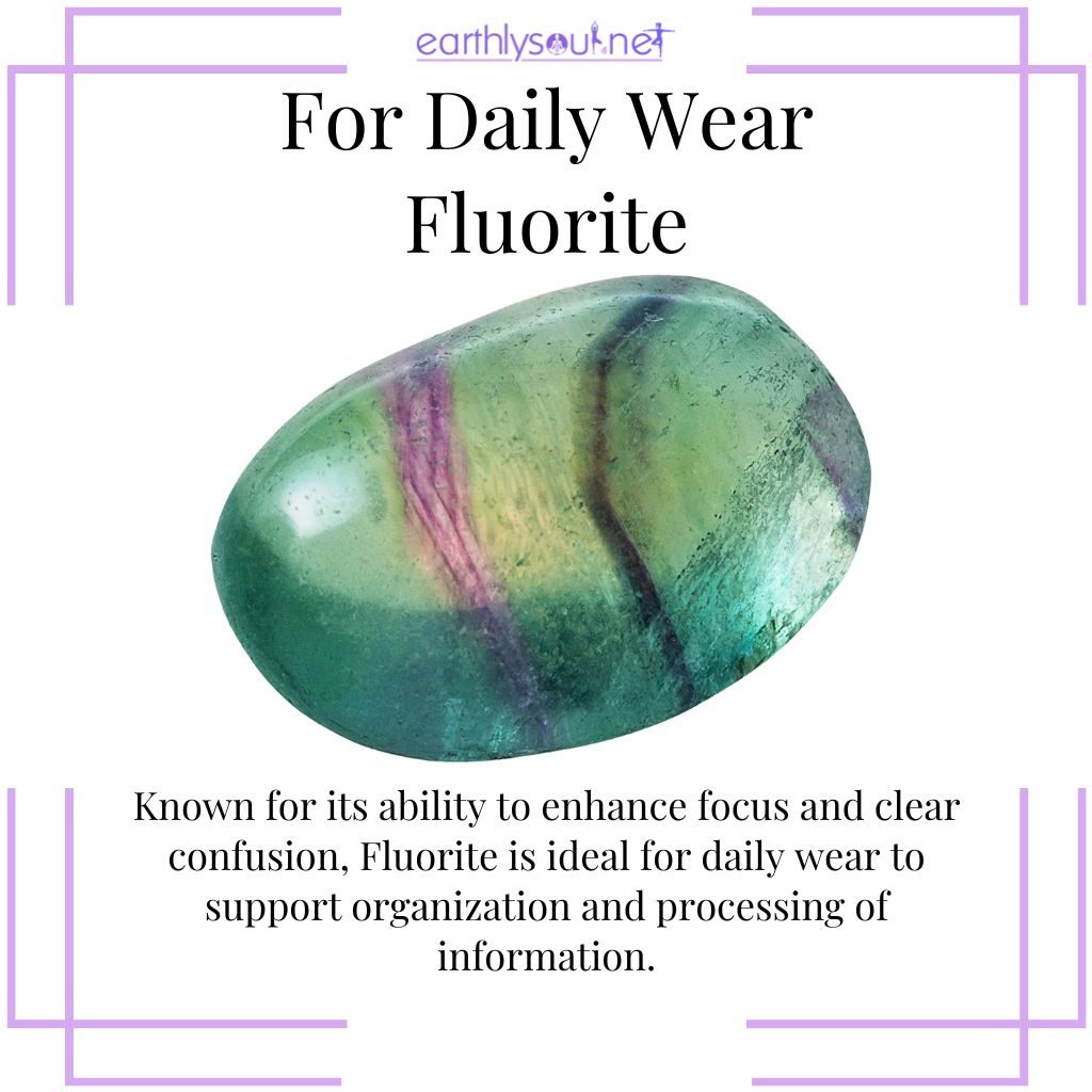 Fluorite for focus and clarity