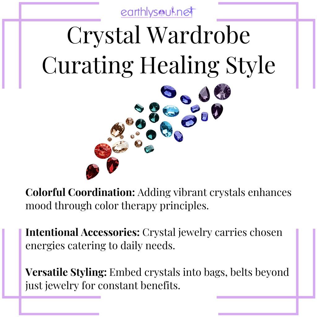Curating a crystal wardrobe with colorful, intentional accessories for a vibrant healing style