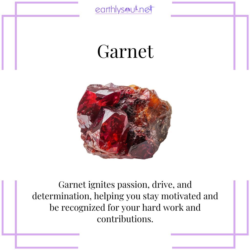 Garnet for motivation and achievement