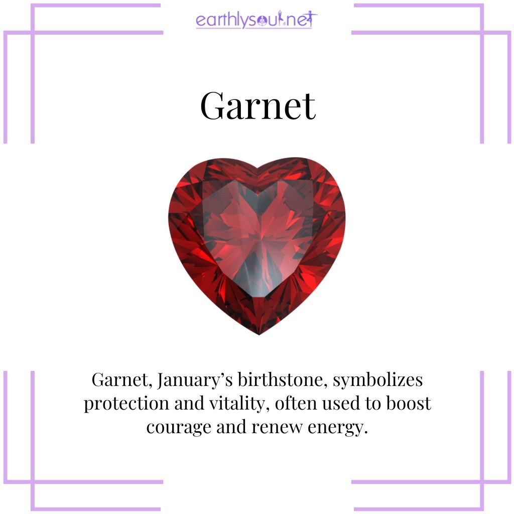 Garnet for protection and vitality
