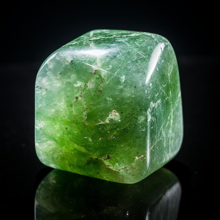 High-resolution product photo of a green aventurine crystal