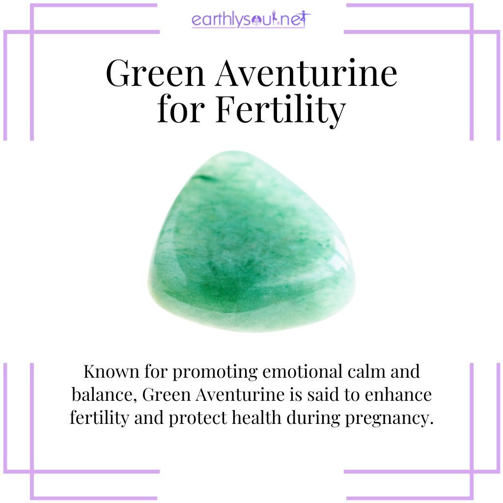 Green aventurine for fertile calm