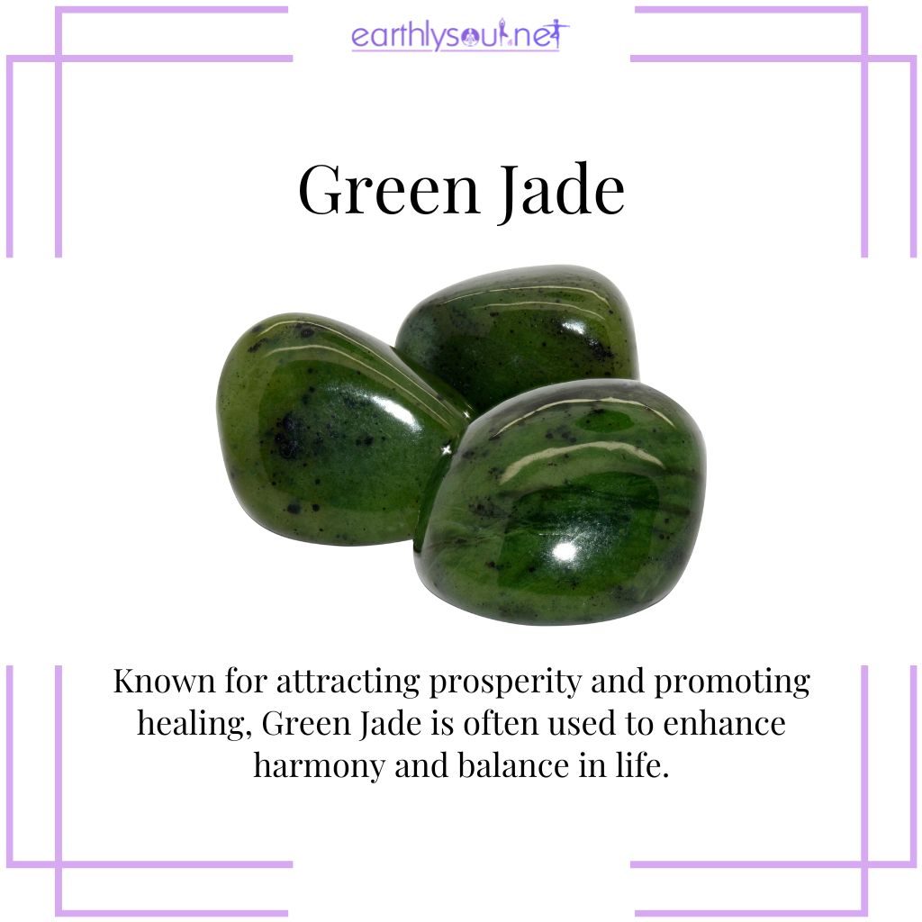 Green jade for prosperity and healing