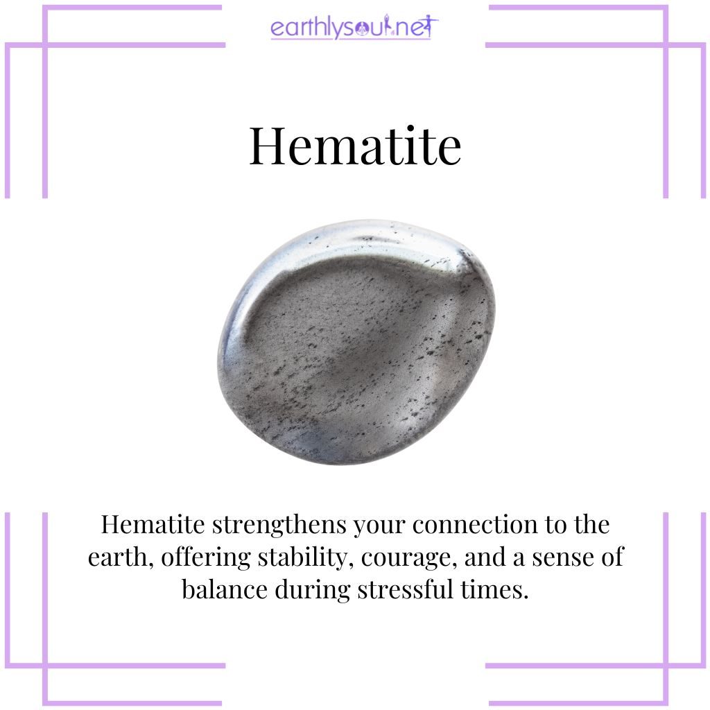 Hematite for stability and balance