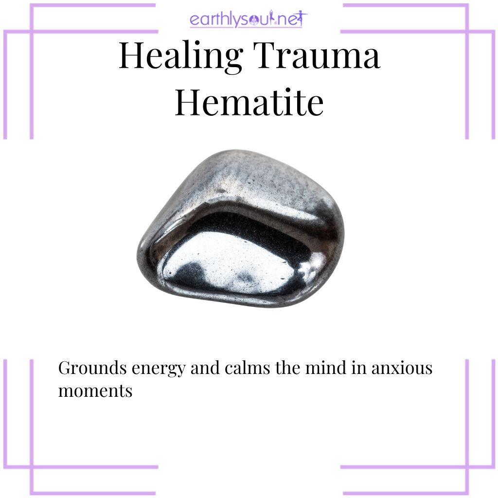 Hematite for grounding and calming during anxiety
