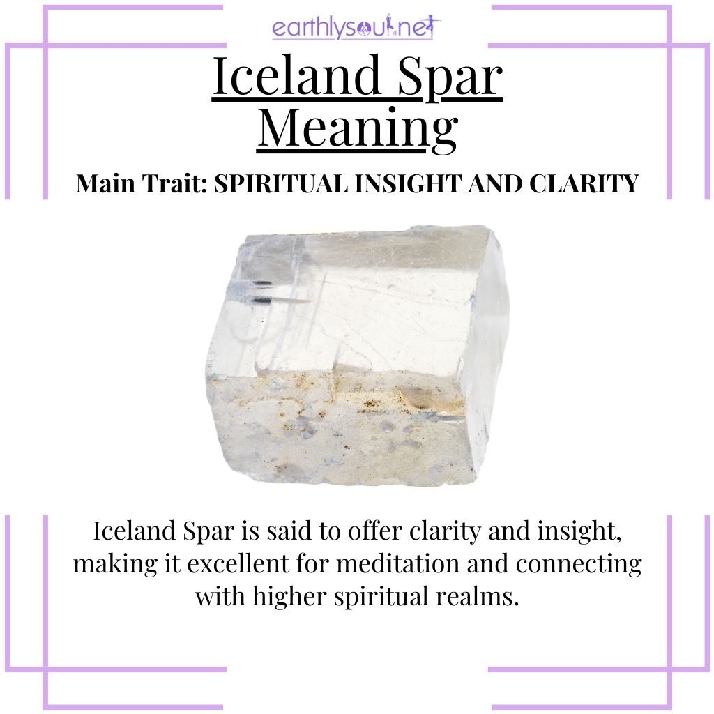 Iceland spar for spiritual insight and clarity