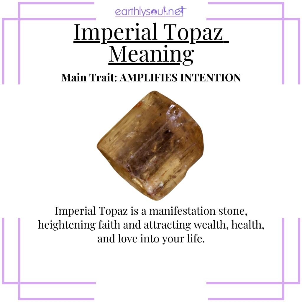 Imperial topaz attracting abundance