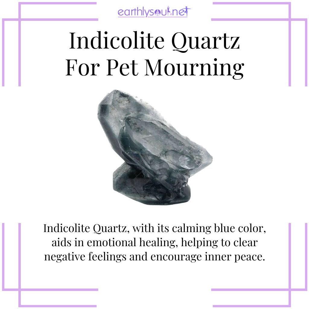 Indicolite quartz for emotional healing