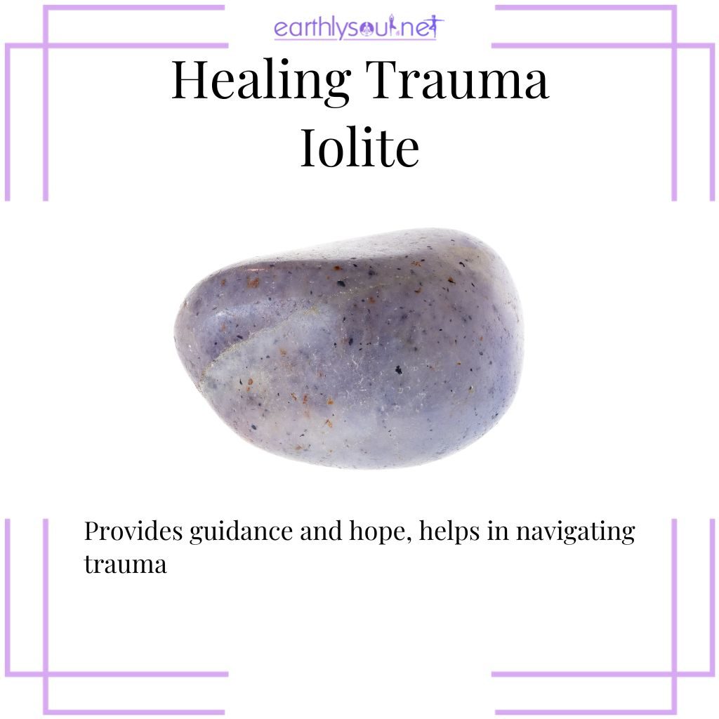 Iolite for guidance and hope in healing processes
