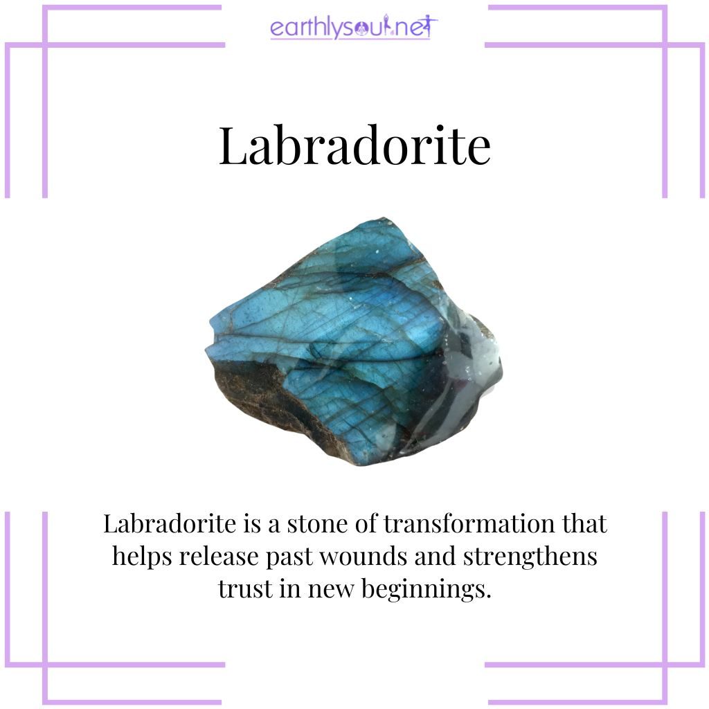 Labradorite for transformation and release