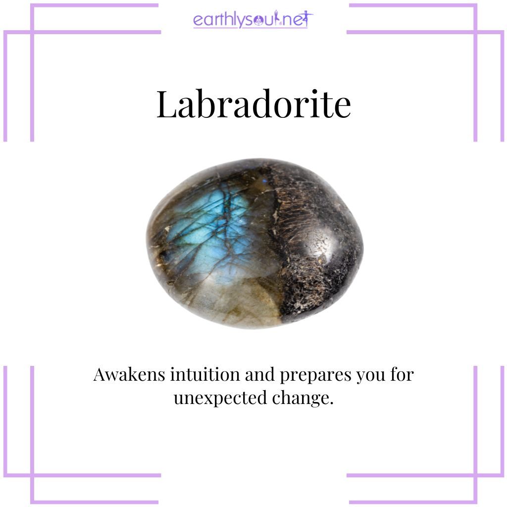 Labradorite crystal for intuition and transformation in uranus retrograde