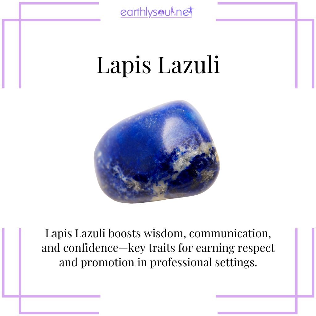 Lapis lazuli for confidence and respect