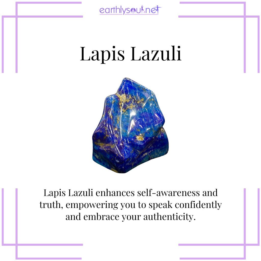Lapis lazuli for truth and confidence