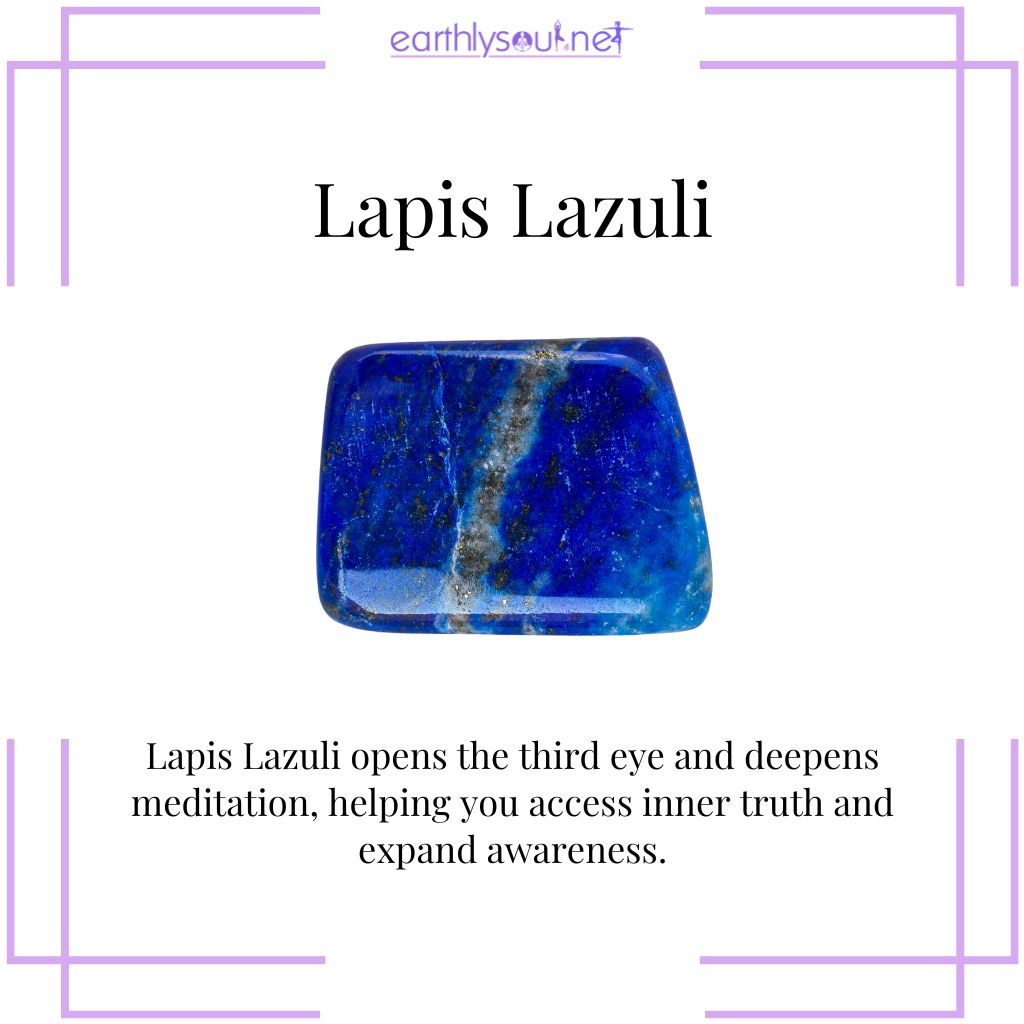 Lapis lazuli for truth and awareness