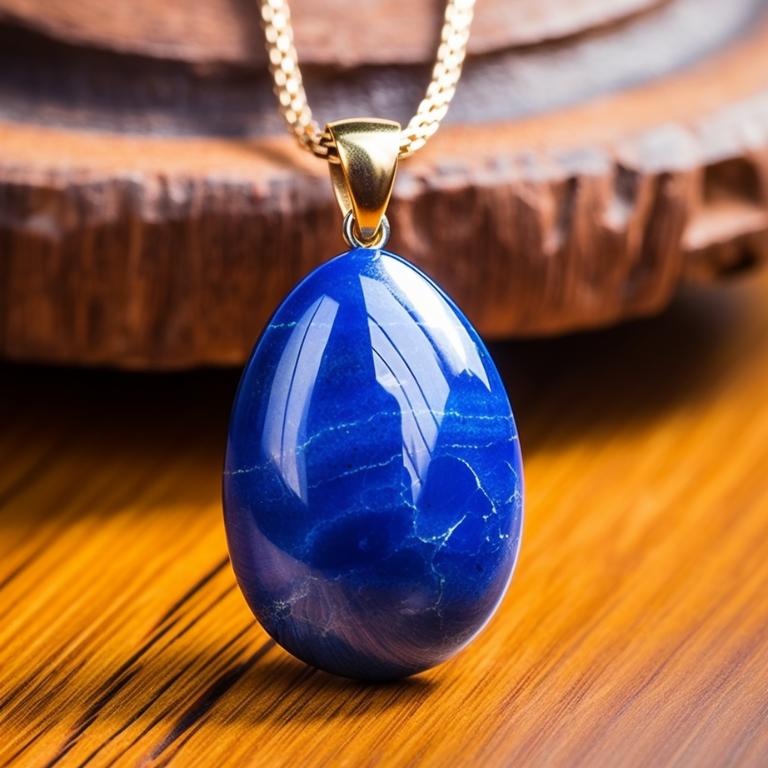 Photo of lapis lazuli necklace