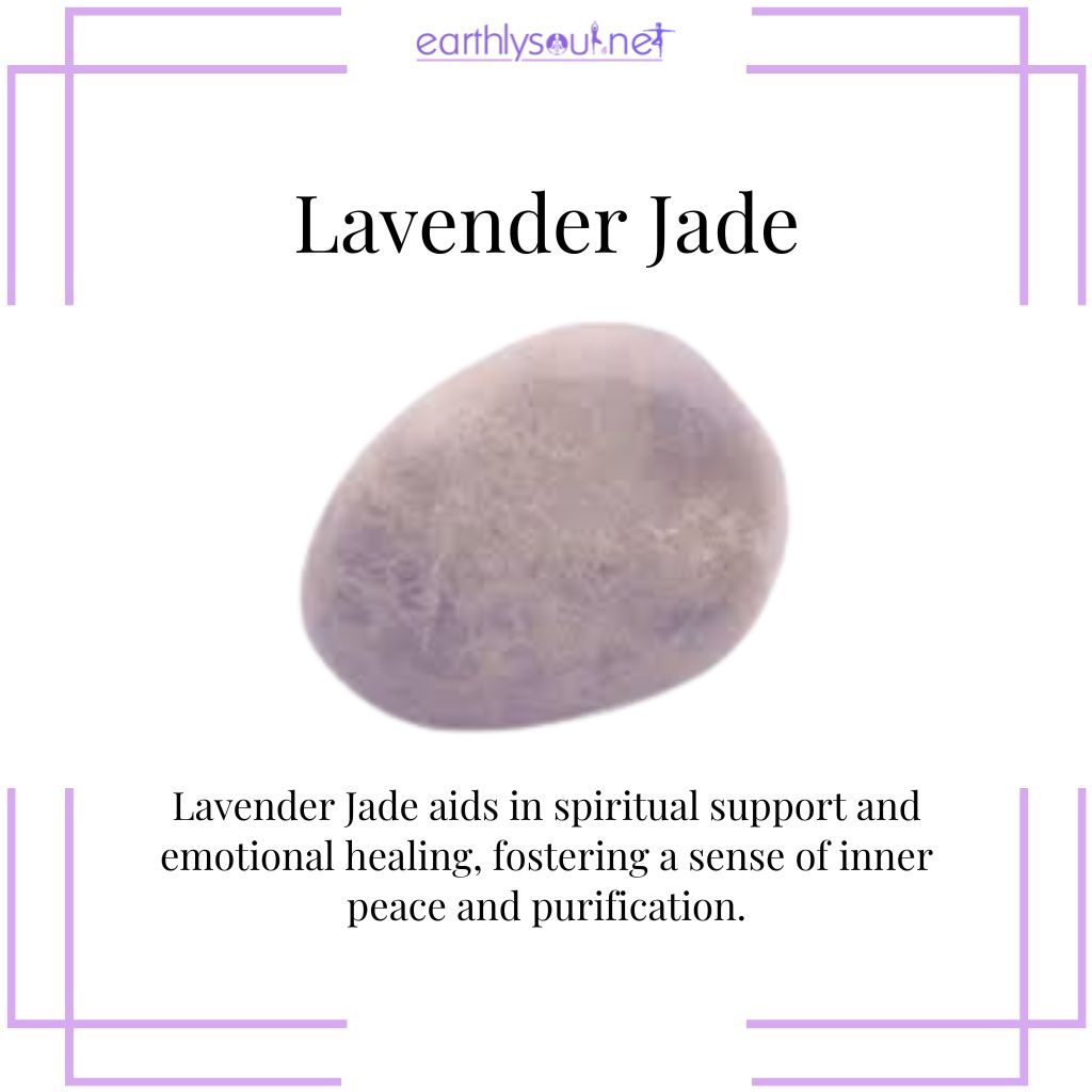 Lavender jade for spiritual healing