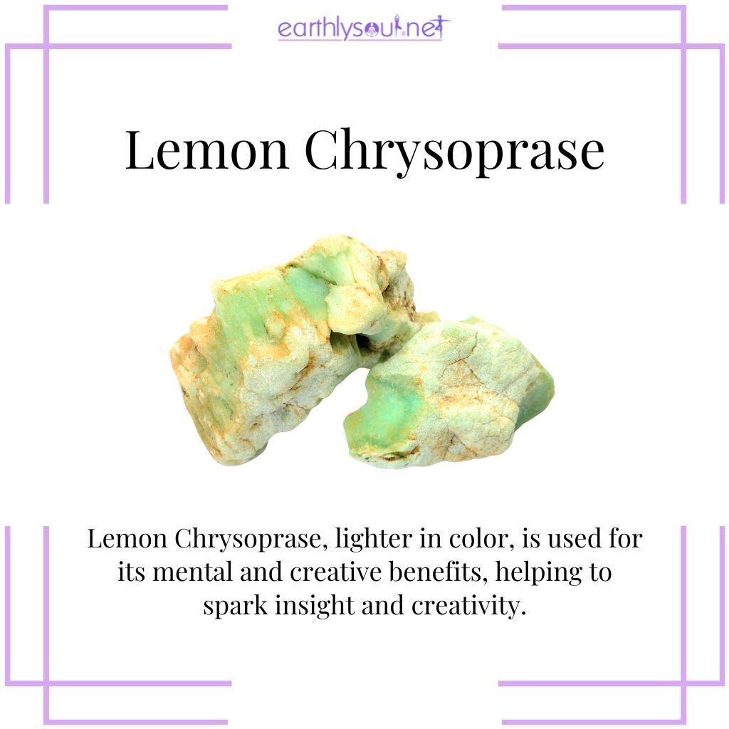 Lemon chrysoprase for creativity
