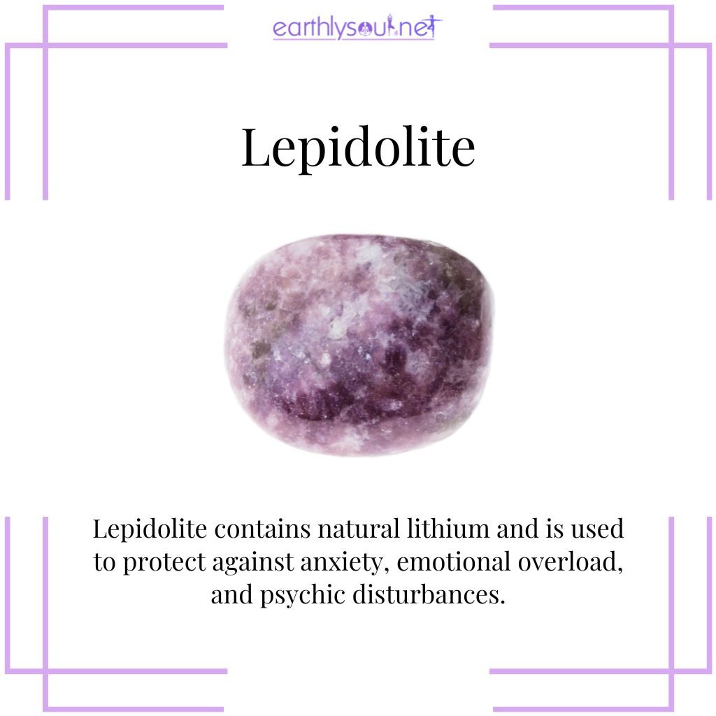 Lepidolite for emotional protection
