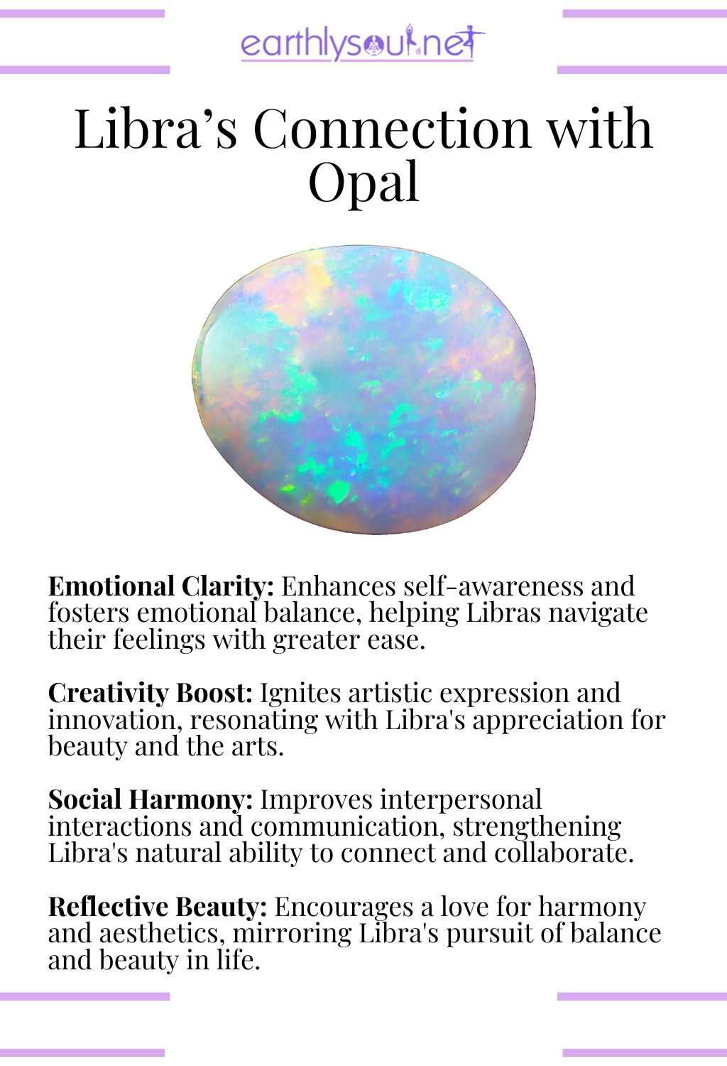 Opal stone representing libra's astrological connection, highlighting its multicolored surface and reflective beauty.