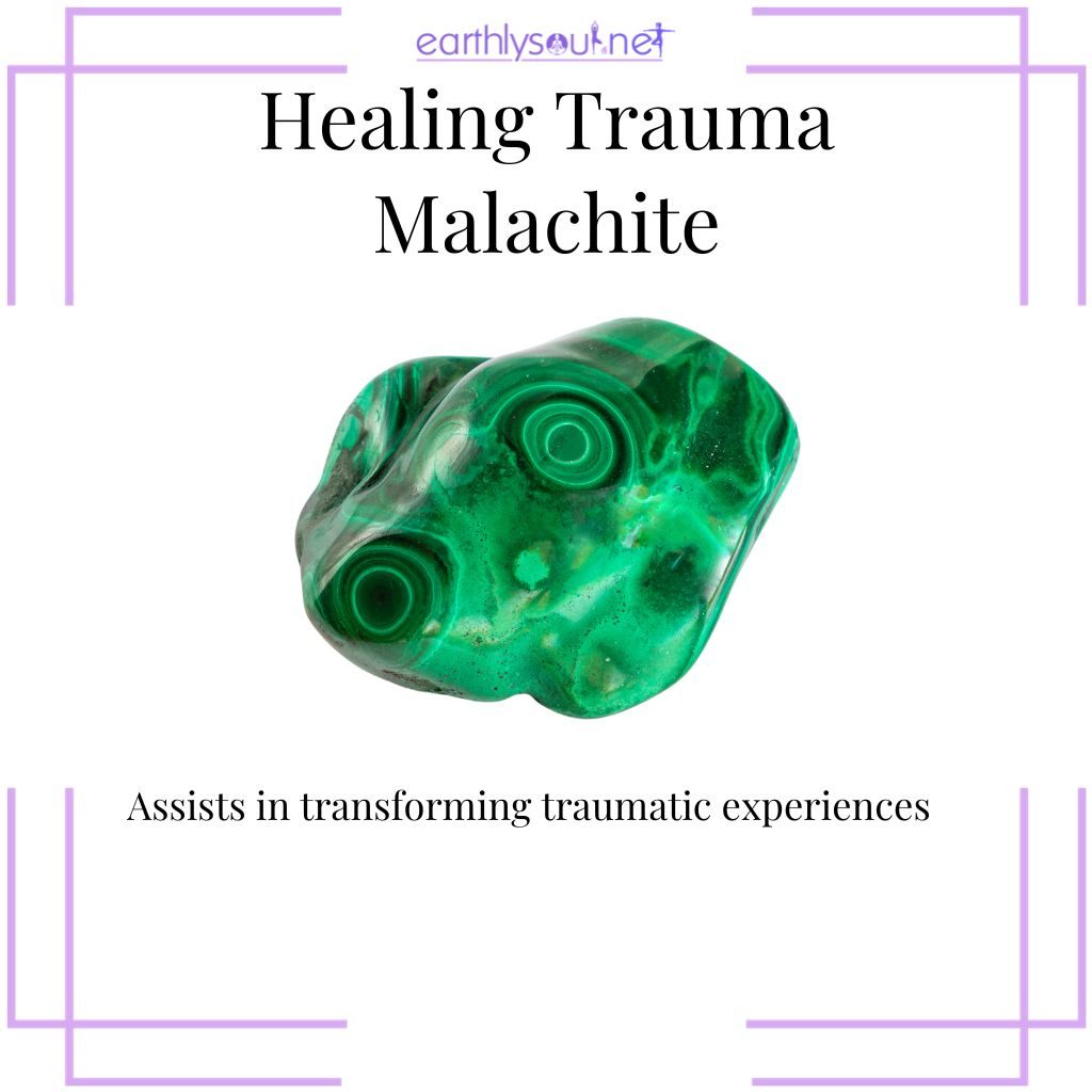 Malachite for transforming trauma and easing anxiety