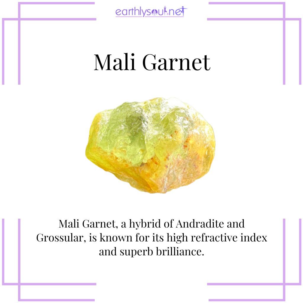 Mali garnet for brilliance