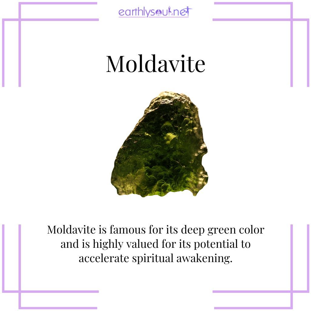 Moldavite for spiritual awakening