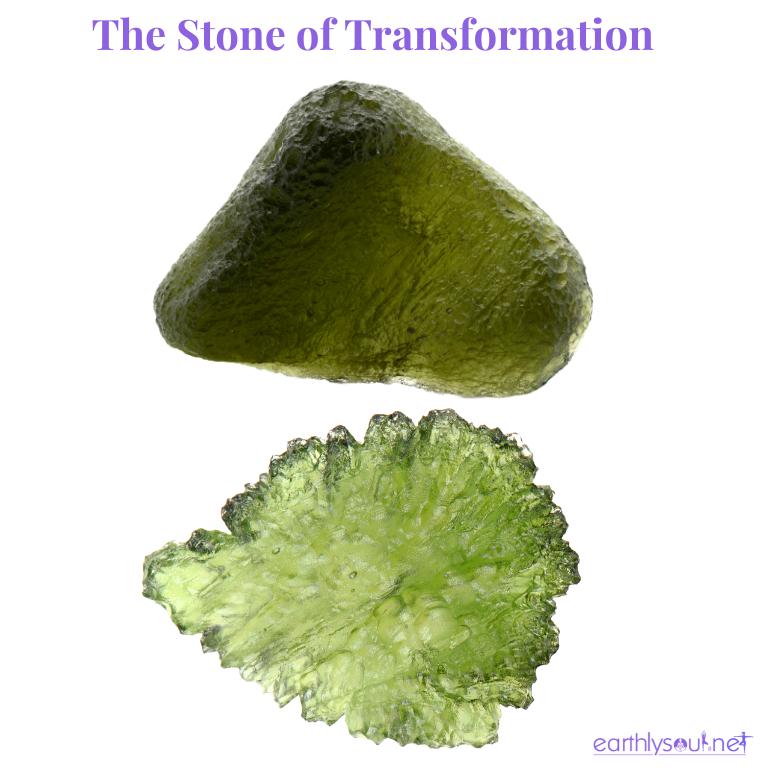 Picture of moldavite the stone of transformation