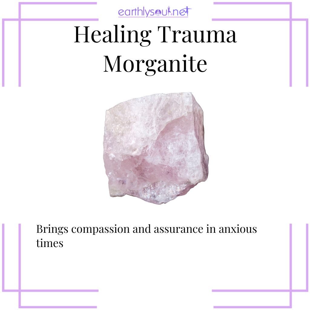 Morganite for compassion and comfort in anxiety relief
