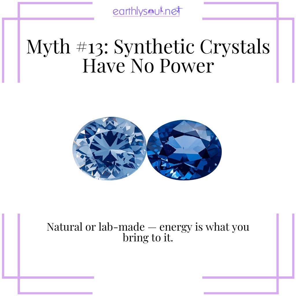 Lab-grown crystals carrying energy similar to natural ones