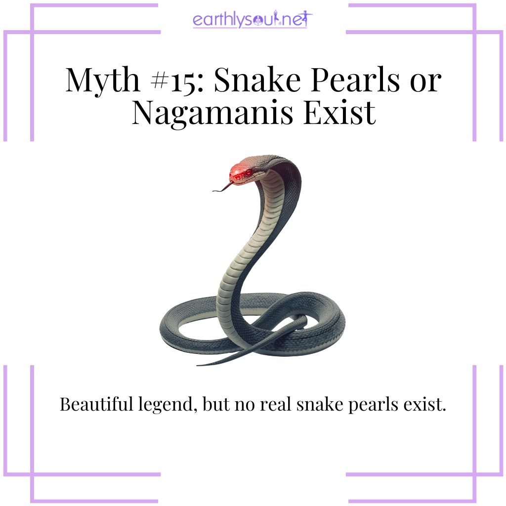 Nagamani or snake pearls being mythical, not real gemstones