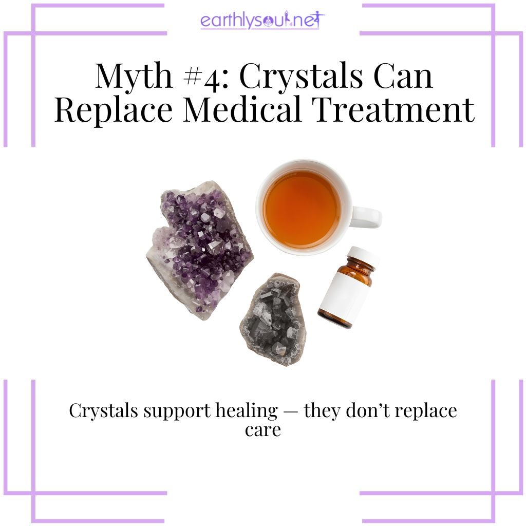 Crystals supporting healing alongside medical treatment