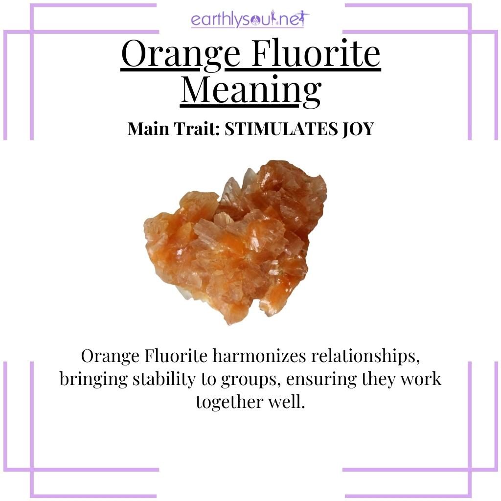 Orange citrine attracting prosperity.