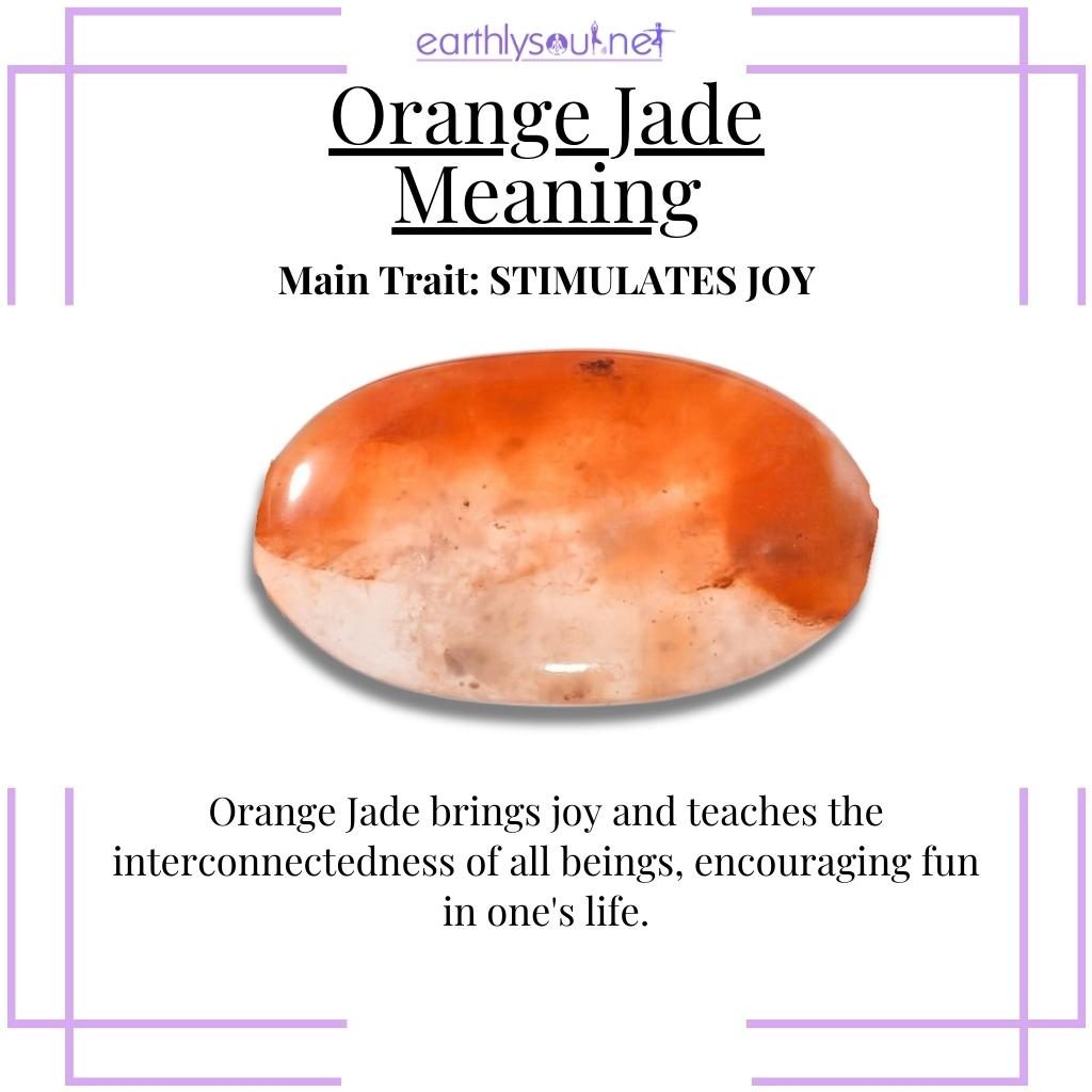Joyful vibes with orange jade