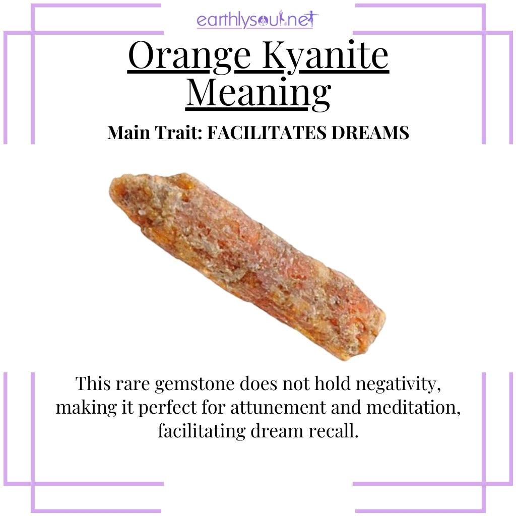 Dream-friendly orange kyanite