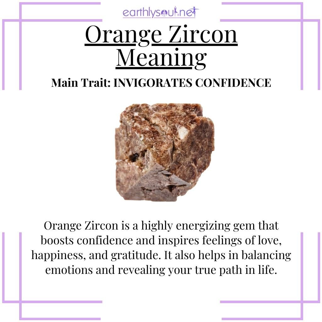 Invigorating orange zircon inspiring confidence