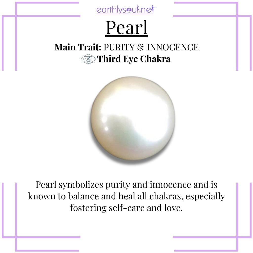 Elegant pearl symbolizing purity and promoting self-care