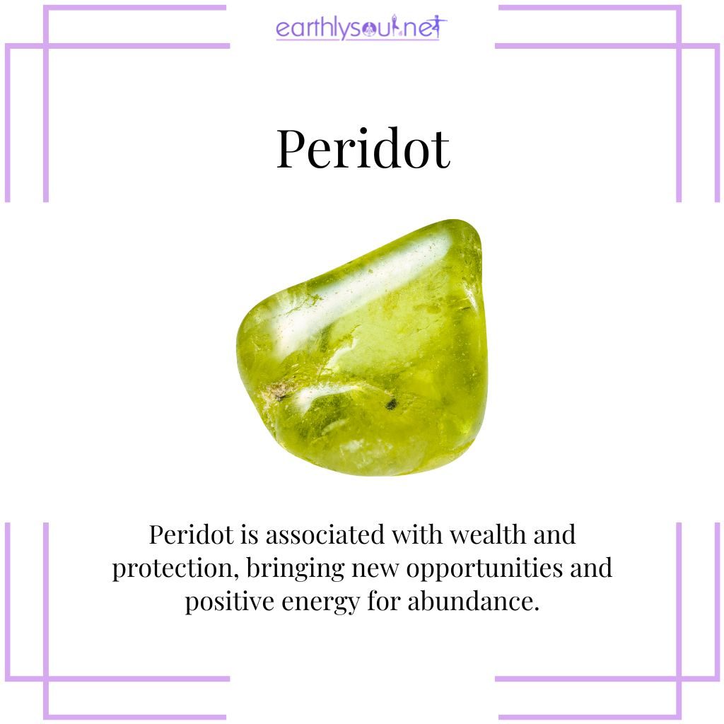 Peridot for wealth and protection