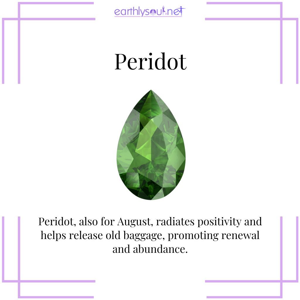 Peridot for positivity and renewal