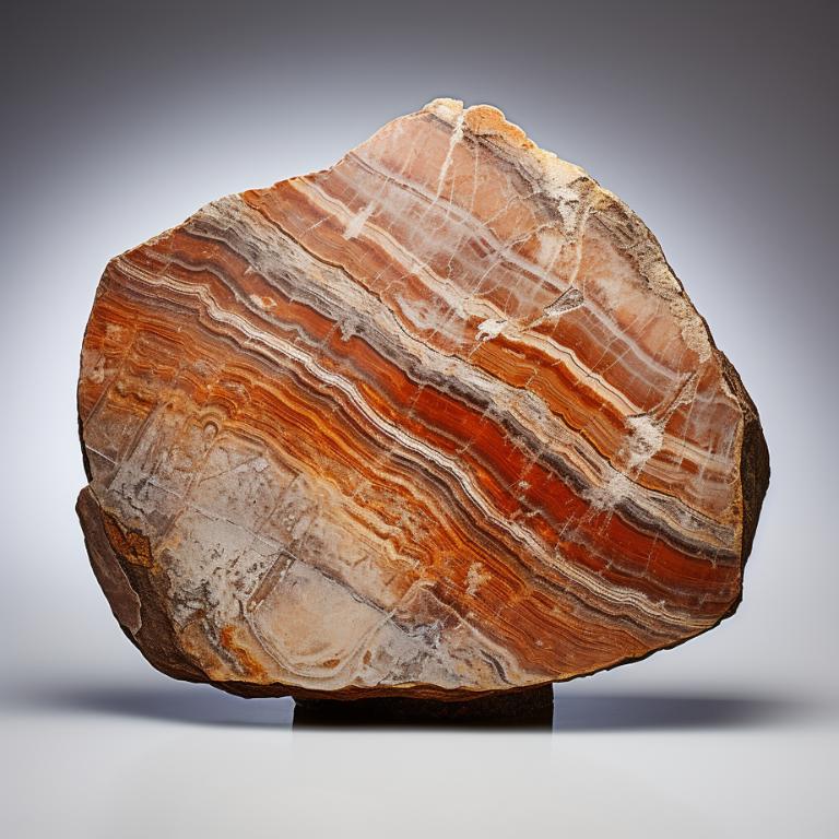 High-resolution product photo of a petrified wood piece