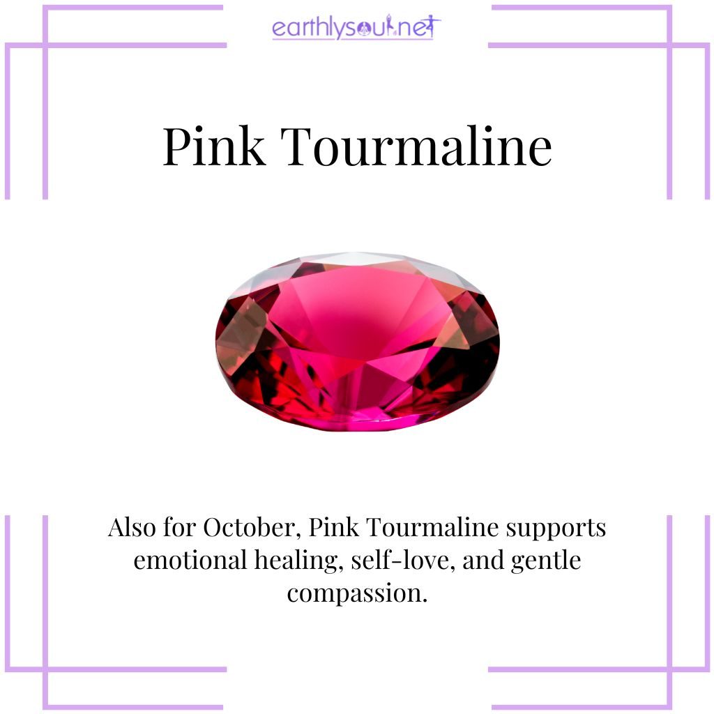 Pink tourmaline for love and healing